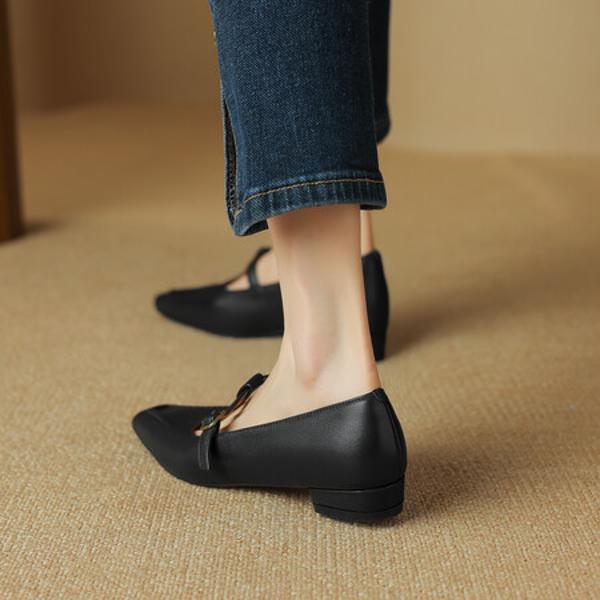 Exquisite Handmade Leather Women's Shoes: Luxury Elegance Redefined(Edsl2775)