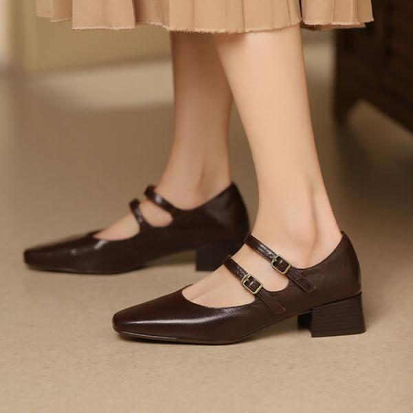 Exquisite Handcrafted Leather Women's Shoes for Elegance(Edsl2822)