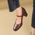 Handcrafted Leather Women's Shoes: Luxury, Elegance, Quality(Edsl2830)