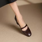 Elegant Handcrafted Leather Women's Shoes: High-End Quality and Artisanal Craftsmanship(Edsl2827)