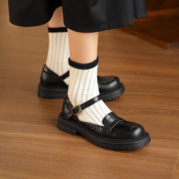 Handcrafted High-End Leather Women's Shoes for Elegance(Edsl2849)