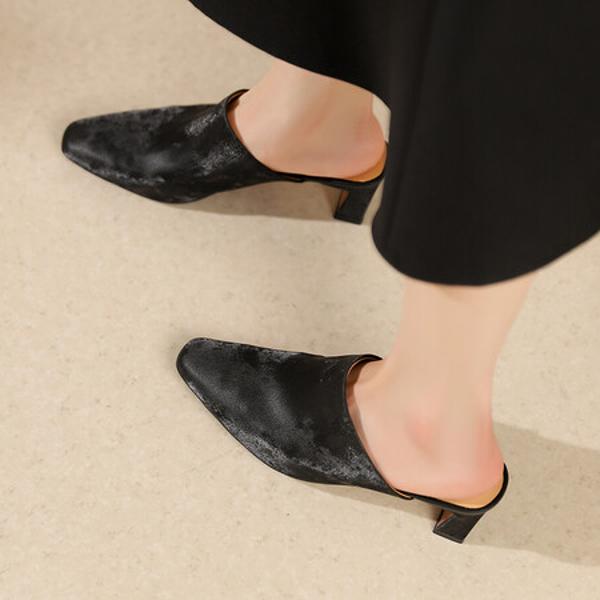 Elegant Handmade Genuine Leather Women's Shoes - Luxury Craftsmanship(Edsl2856)