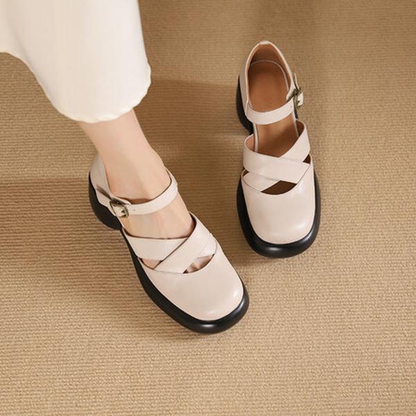 Exquisite Handcrafted Leather Women's Shoes: Luxury Meets Elegance(Edsl2863)