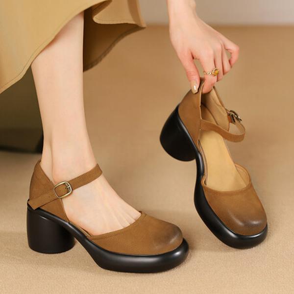 Exquisite Handcrafted Leather Women's Shoes: Luxury, Quality, and Elegance(Edsl2861)