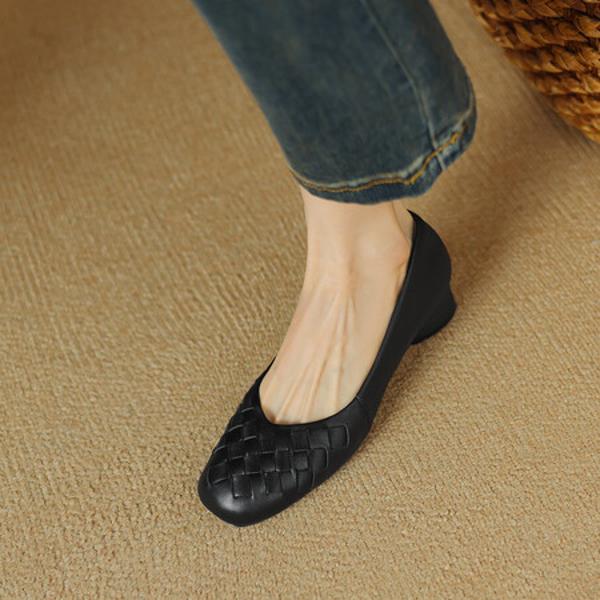 Luxury Handcrafted Genuine Leather Women's Shoes: Exquisite Craftsmanship & Design(Edsl2868)