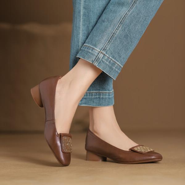 Handcrafted Leather Women’s Shoes: Luxurious Elegance & Quality Craftsmanship(Edsl2920)