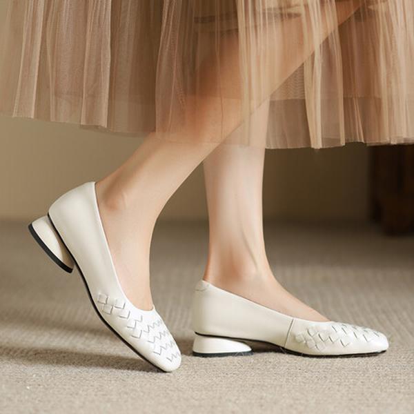 Exquisite Handcrafted Leather Shoes for Elegant Women(Edsl2981)