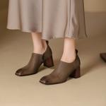 Handcrafted Luxury Leather Women's Shoes: Elegance in Every Stitch(Edsl2930)
