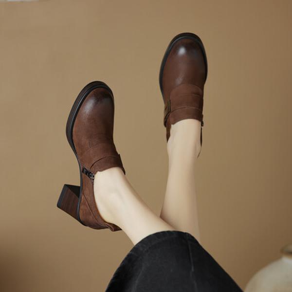 Handcrafted Genuine Leather Women’s Shoes - Exquisite Craftsmanship for Elegant Luxury(Edsl2939)