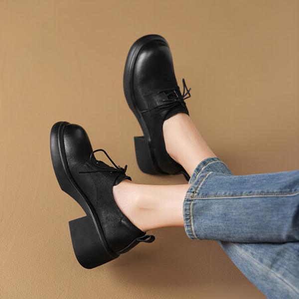 Exquisite Handmade Leather Women's Shoes - Luxury Craftsmanship(Edsl2962)