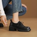 Exquisite Handmade Leather Women's Shoes - Luxury Craftsmanship(Edsl2962)