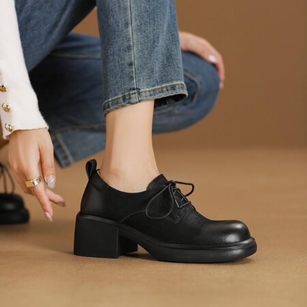 Exquisite Handmade Leather Women's Shoes - Luxury Craftsmanship(Edsl2962)