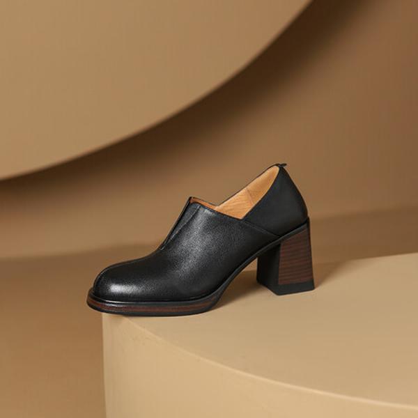 Handcrafted Luxurious Leather Shoes for Elegant Women(Edsl2965)