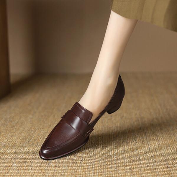 Exquisite Handcrafted Leather Women's Shoes: Luxurious Elegance Meets Artistry(Edsl2957)
