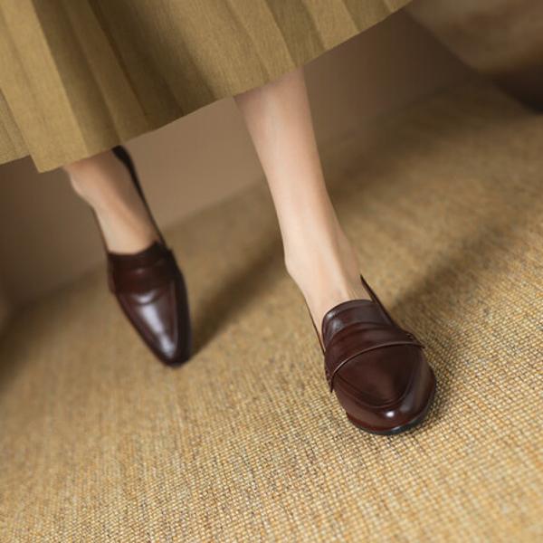 Exquisite Handcrafted Leather Women's Shoes: Luxurious Elegance Meets Artistry(Edsl2957)