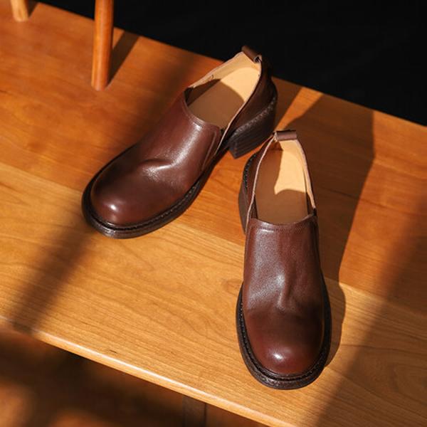Timeless Elegance: Handcrafted Genuine Leather Women's Shoes of Luxe Quality(Edsl2972)