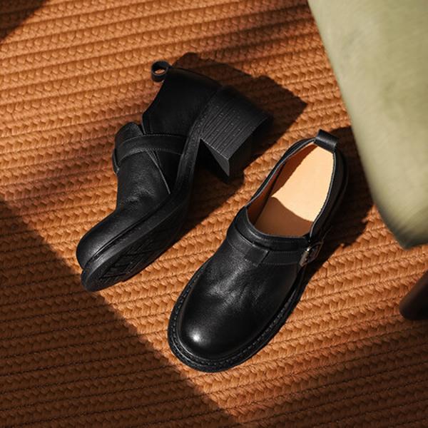 Handcrafted Genuine Leather Women's Shoes - Luxurious Elegance(Edsl2975)