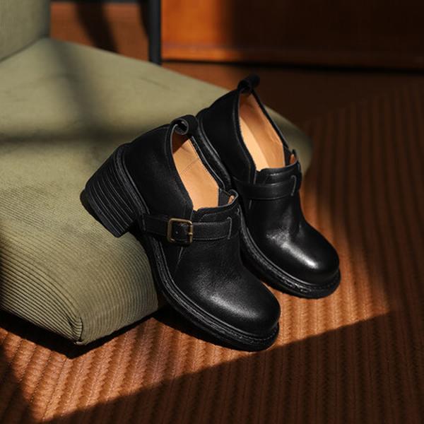 Handcrafted Genuine Leather Women's Shoes - Luxurious Elegance(Edsl2975)