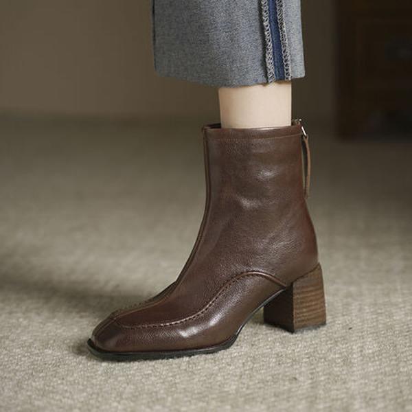 Exquisite Handmade Leather Women's Shoes: Elegance in Craftsmanship(Edsl3076)