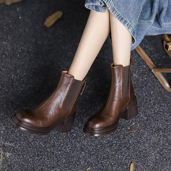 Elegant Handcrafted Leather Women's Shoes - Luxurious Quality Artistry(Edsl3091)