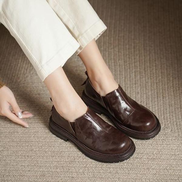 Exquisite Handcrafted Genuine Leather Women's Shoes - An Elegance of Luxury and Quality(Edsl1月-07)