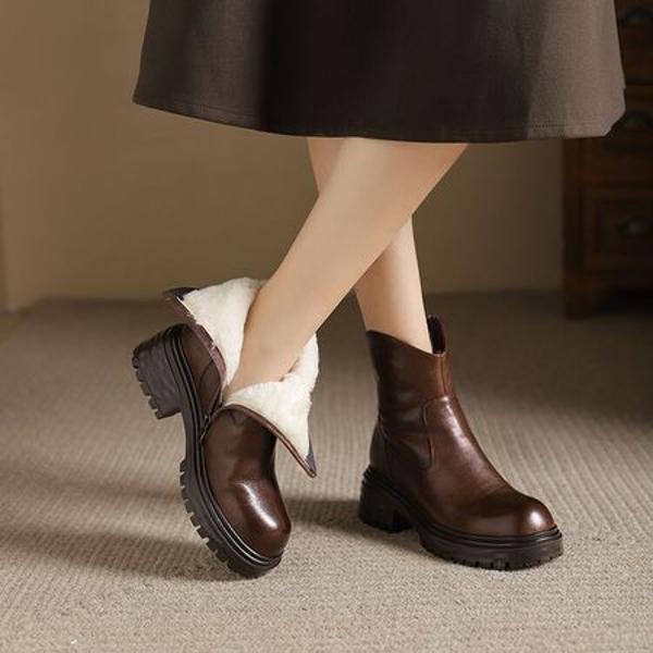 Exquisite Handcrafted Leather Women's Shoes for Elegance(Edsl1月-82)