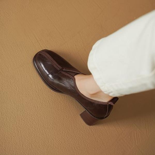Exquisite Handcrafted Leather Women's Shoes: Elegance Meets Luxury Craftsmanship(Edsl3097)