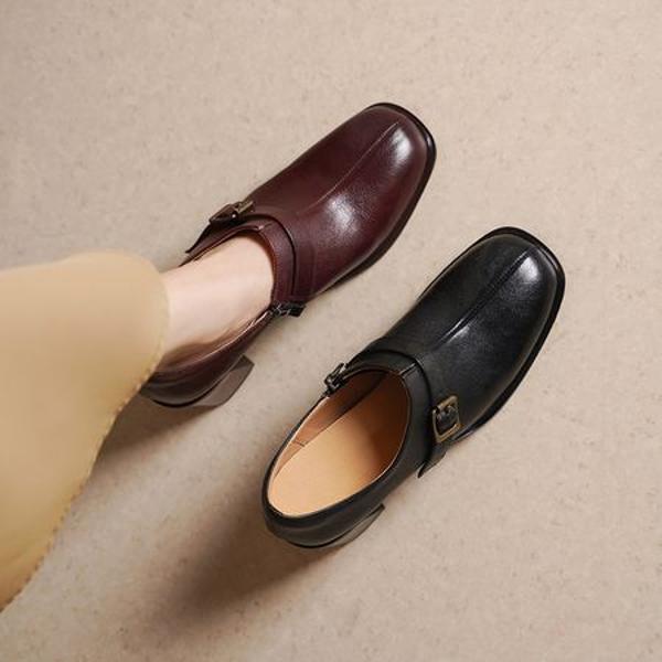 Handcrafted Leather Women's Shoes: Elegance Meets Luxury Quality(Edsl3115)