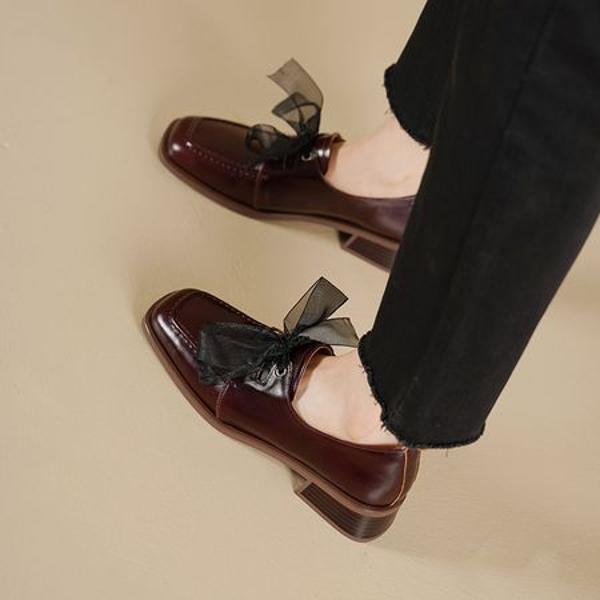 Exquisite Handmade Leather Women's Shoes: Elegant Luxury(Edsl3110)