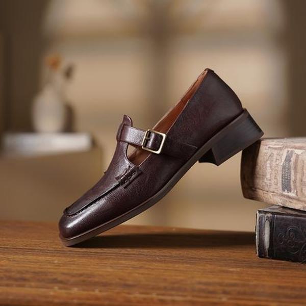 Exquisite Handmade Genuine Leather Women's Shoes: Luxury Craftsmanship & Timeless Elegance(Edsl3109)