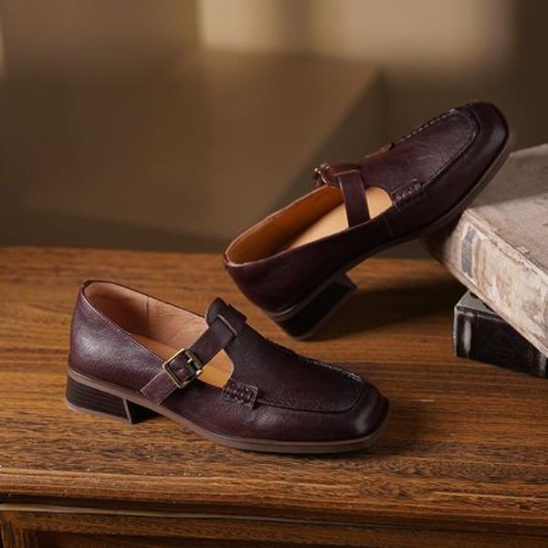 Exquisite Handmade Genuine Leather Women's Shoes: Luxury Craftsmanship & Timeless Elegance(Edsl3109)