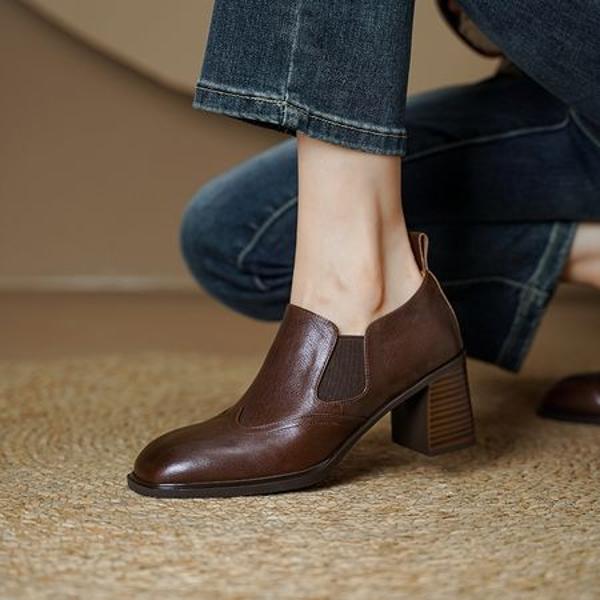 Handcrafted Luxury Leather Women's Shoes: Superior Quality, Timeless Elegance(Edsl3116)