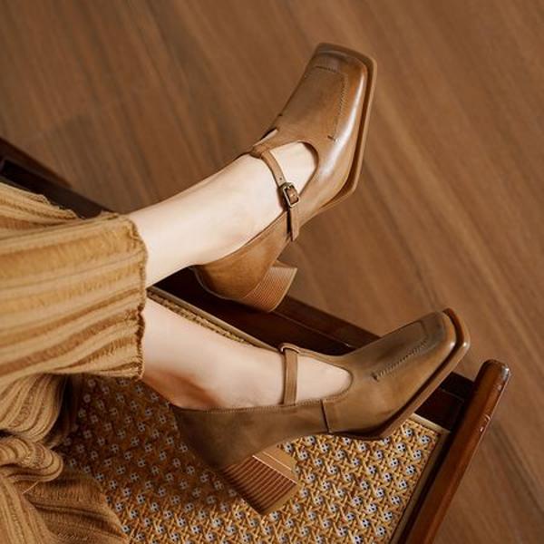 Exquisite Handmade Leather Women's Shoes: Luxury Craftsmanship and Timeless Elegance(Edsl3145)