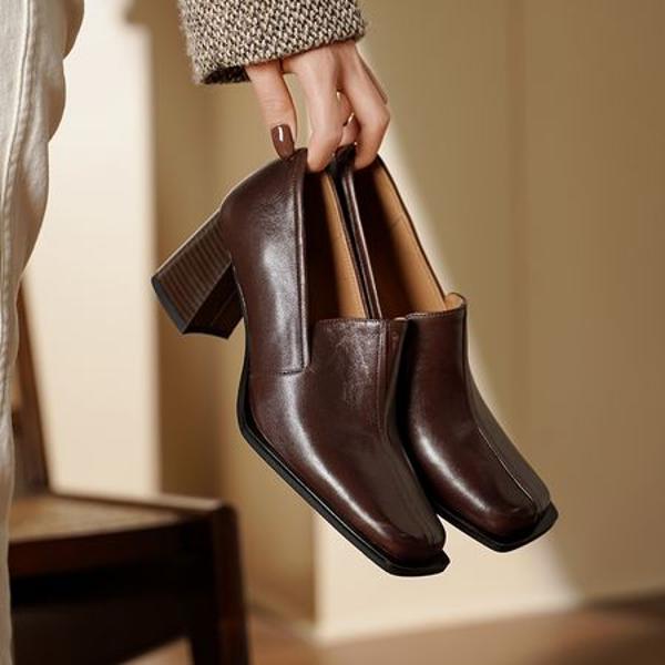 Handcrafted Genuine Leather Women's Shoes: Elegant, Luxurious, High-Quality Craftsmanship.(Edsl3139)