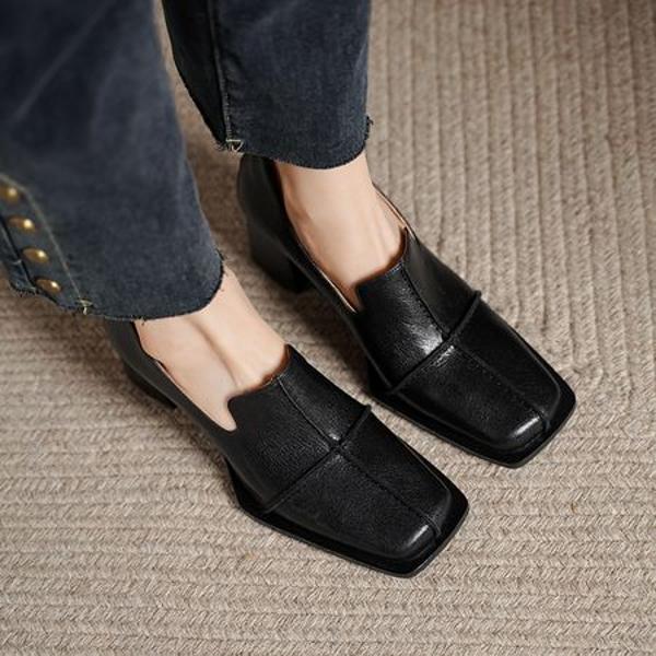 Handcrafted Luxury Leather Women's Shoes: Elegance in Every Stitch(Edsl3142)