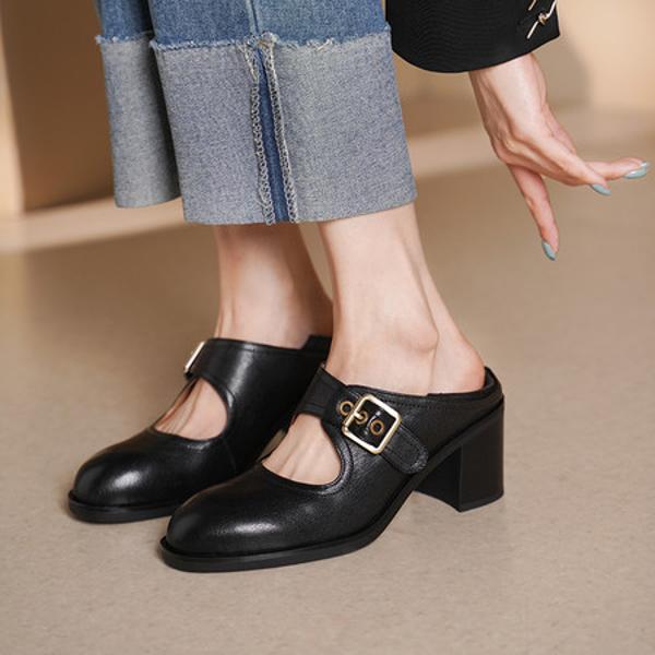 Handcrafted Genuine Leather Women's Shoes: Elegance Meets Exquisite Quality(Edsl3117)