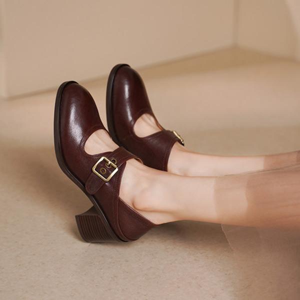 Handcrafted Genuine Leather Women's Shoes: Elegance Meets Exquisite Quality(Edsl3117)