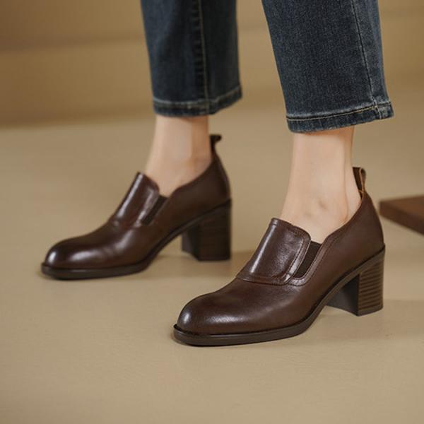 Handcrafted Luxury Leather Women’s Shoes for Elegance(Edsl3118)