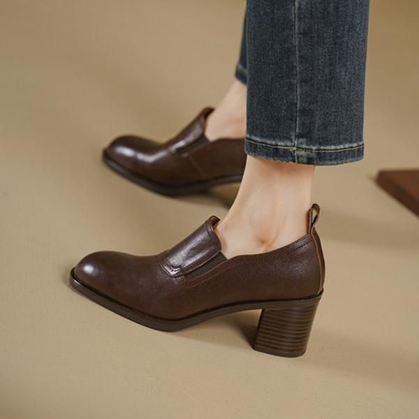 Handcrafted Luxury Leather Women’s Shoes for Elegance(Edsl3118)