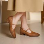 Handcrafted Luxury Leather Women's Shoes, Exquisite Elegance(Edsl3133)