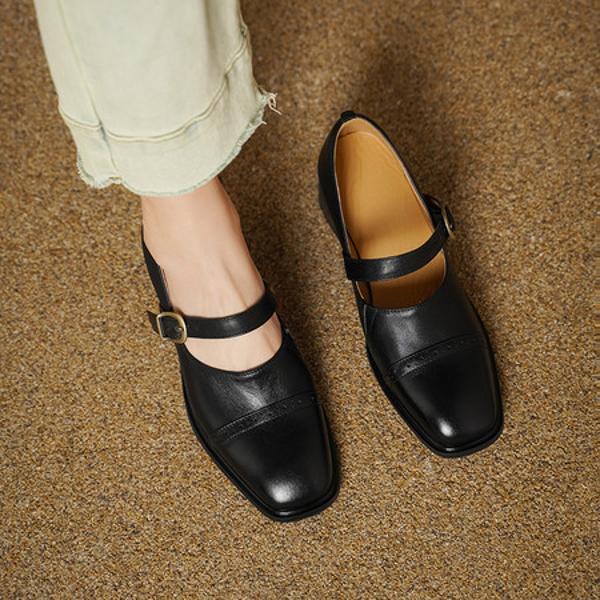 Elegant Handcrafted Leather Women's Shoes: Luxury Craftsmanship Meets Quality Design(Edsl3156)