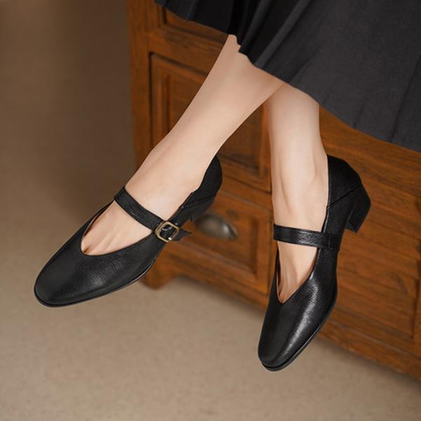 Exquisite Handcrafted Genuine Leather Women's Shoes - Luxury Elegance(Edsl3148)