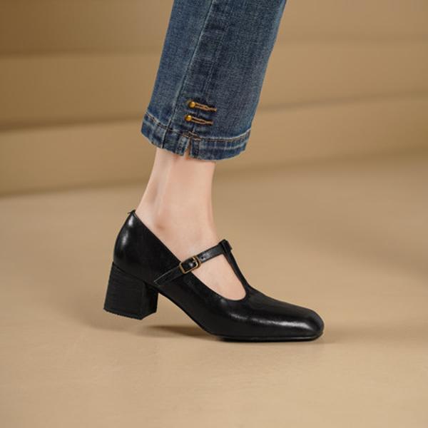 Handcrafted Leather Women's Shoes: Elegance in Every Stitch(Edsl3163)