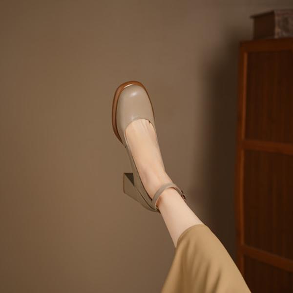 Handcrafted Luxury Leather Women’s Shoes - Elegantly Refined(Edsl3169)