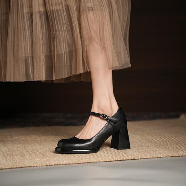 Exquisite Handcrafted Genuine Leather Women's Shoes: Elegance in Every Stitch(Edsl3170)