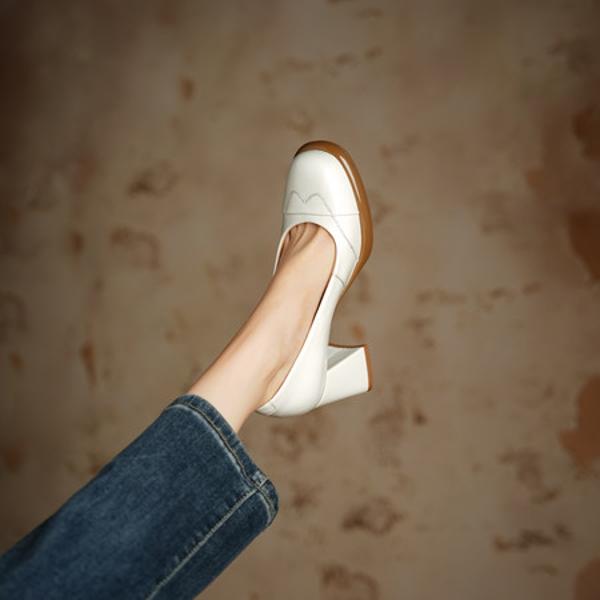 Elegantly Crafted Luxury Leather Women's Shoes(Edsl3168)