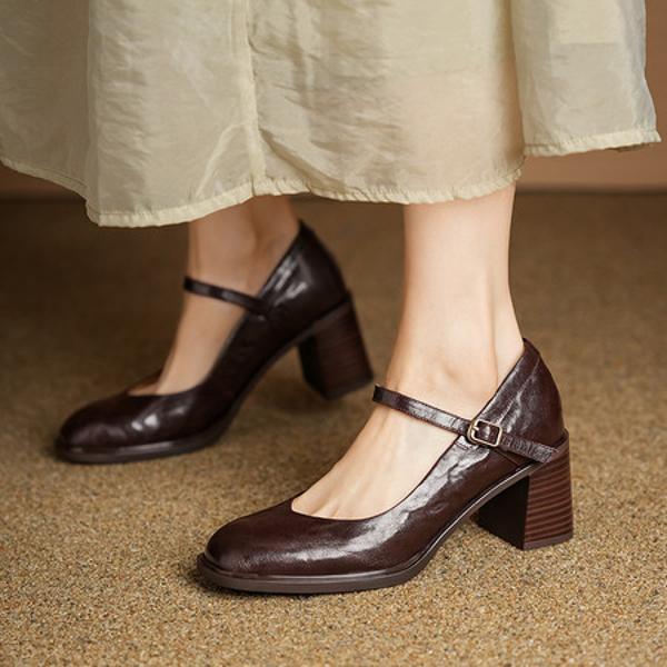 Exquisite Handmade Leather Women's Shoes: Luxury Craftsmanship(Edsl3175)