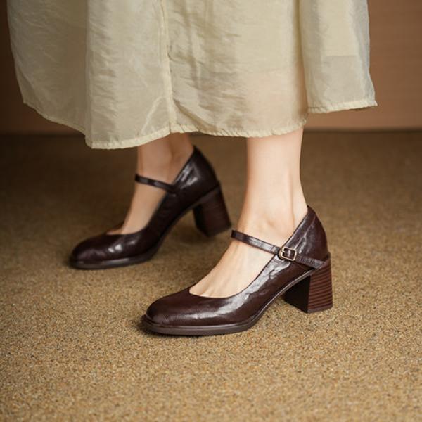 Exquisite Handmade Leather Women's Shoes: Luxury Craftsmanship(Edsl3175)