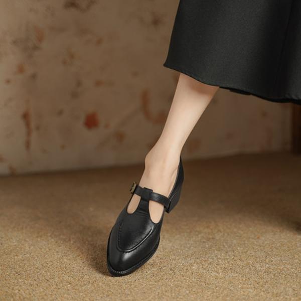 Artisan-Crafted Luxury Leather Women's Shoes(Edsl2817)