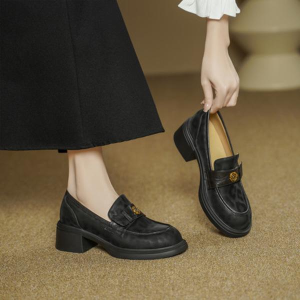 Handcrafted Luxury Leather Women's Shoes of Elegance(Edsl8月-71)